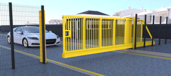 Automatic Steel Cantilevered Sliding Gate