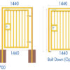 Manual Pedestrian Gate With Lockinox Gate Lock - Image 2